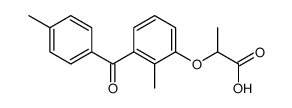 2-[2-methyl-3-(4-methylbenzoyl)phenoxy]propanoic acid Structure