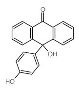 10-hydroxy-10-(4-hydroxyphenyl)anthracen-9-one structure