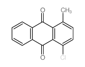 9,10-Anthracenedione, 1-chloro-4-methyl- Structure