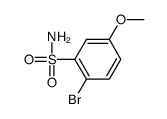 2-溴-5-甲氧基苯-1-磺酰胺结构式