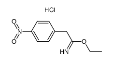 ethyl 2-(4-nitrophenyl)acetimidate hydrochloride结构式