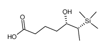 (5S,6R)-5-hydroxy-6-(trimethylsilyl)heptanoic acid结构式