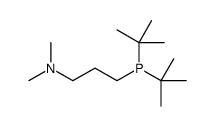 DI-T-BUTYL-1-[3-(N,N-DIMETHYLAMINO)PROPYL]PHOSPHINE结构式