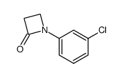 1-(3-chlorophenyl)-azetidin-2-one结构式