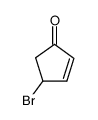 4-bromocyclopent-2-en-1-one Structure