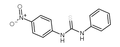 1-(对硝基苯)-3-苯基-2-硫脲结构式