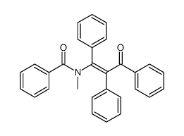 α-[N-Benzoyl-methylamino]-β-benzoylstilben结构式