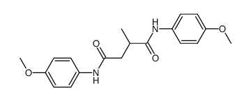 α-methylsuccinic di-p-anisidine Structure