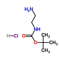 tert-Butyl-(2-aminoethyl)carbamathydrochlorid Structure