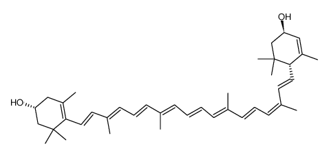 (3R,3'R,6'R,9'-cis)-b,e-Carotene-3,3'-diol结构式