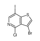 3-bromo-4-chloro-7-iodothieno[3,2-c]pyridine Structure