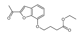 ethyl 4-[(2-acetyl-1-benzofuran-7-yl)oxy]butanoate Structure