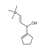 (E)-1-(1-cyclopentenyl)-3-trimethylsilyl-2-propen-1-ol Structure