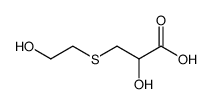 2-hydroxy-3-((2-hydroxyethyl)thio)propanoic acid Structure