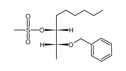 (2R,3R)-2-(benzyloxy)nonan-3-yl methanesulfonate Structure