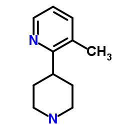 3-Methyl-2-(4-piperidinyl)pyridine Structure