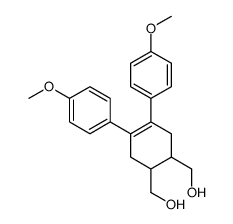 [6-(hydroxymethyl)-3,4-bis(4-methoxyphenyl)cyclohex-3-en-1-yl]methanol结构式