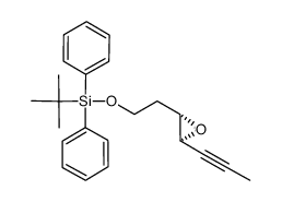 tert-butyl(diphenyl){2-[(2S,3S)-3-(prop-1-ynyl)oxiran-2-yl]ethoxy}silane Structure