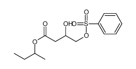 butan-2-yl 4-(benzenesulfonyloxy)-3-hydroxybutanoate Structure
