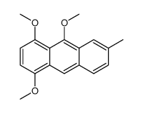 1,4,10-trimethoxy-6-methylanthracene Structure