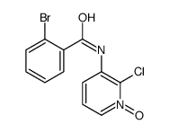 2-bromo-N-(2-chloro-1-oxidopyridin-1-ium-3-yl)benzamide结构式