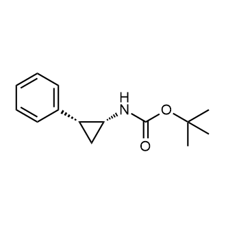 rel-((1R,2R)-2-苯基环丙基)氨基甲酸叔丁酯结构式
