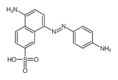 5-amino-8-[(p-aminophenyl)azo]naphthalene-2-sulphonic acid Structure