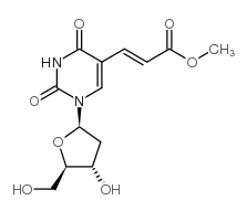 (E)-5-(2-甲氧羰基乙烯基)-2'-脱氧尿苷结构式