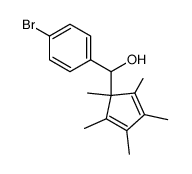 (4-bromophenyl)(1,2,3,4,5-pentamethyl-2,4-cyclopentadienyl)methanol Structure