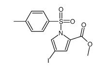 4-碘-1-(甲苯-4-磺酰基)-1H-吡咯-2-羧酸甲酯结构式