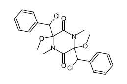 3,6-di(α-chlorobenzyl)-3,6-dimethoxy-1,4-dimethylpiperazine-2,5-dione Structure