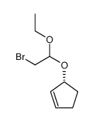 1-(1-ethoxy-2-bromoethoxy)-2-cyclopentene结构式