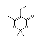 5-ethyl-2,2,6-trimethyl-1,3-dioxin-4-one结构式