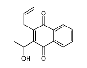 2-(1-hydroxyethyl)-3-prop-2-enylnaphthalene-1,4-dione结构式