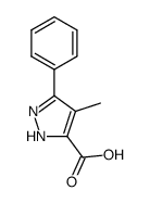 4-METHYL-5-PHENYL-2H-PYRAZOLE-3-CARBOXYLIC ACID结构式