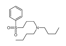 N-[3-(benzenesulfonyl)propyl]-N-butylbutan-1-amine结构式
