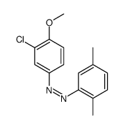 (3-chloro-4-methoxyphenyl)-(2,5-dimethylphenyl)diazene Structure