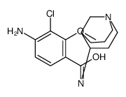 4-amino-N-(1-azabicyclo[3.3.1]non-6-yl)-3-chloro-2-methoxy-benzamide结构式