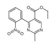 4-ethyl-2-methyl-6-(2-nitrophenyl)pyrimidine-5-carboxylate Structure