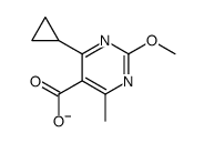 4-cyclopropyl-2-methoxy-6-methylpyrimidine-5-carboxylate Structure