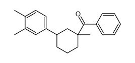 [3-(3,4-dimethylphenyl)-1-methylcyclohexyl]-phenylmethanone结构式