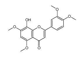 2-(3,4-dimethoxyphenyl)-8-hydroxy-5,7-dimethoxy-4H-chromen-4-one结构式