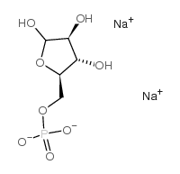 D-阿拉伯糖-5-磷酸二钠盐结构式