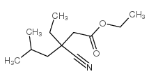 3-氰基-3-乙基-5-甲基己酸乙酯结构式