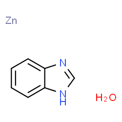 1H-Benzimidazole zinc salt trihydrate structure