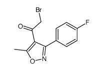 2-bromo-1-[3-(4-fluorophenyl)-5-methyl-1,2-oxazol-4-yl]ethanone结构式