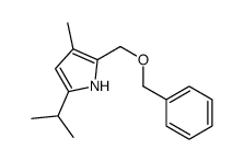 3-methyl-2-(phenylmethoxymethyl)-5-propan-2-yl-1H-pyrrole Structure