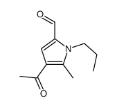 4-acetyl-5-methyl-1-propylpyrrole-2-carbaldehyde Structure