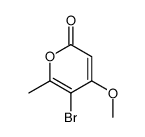 5-bromo-4-methoxy-6-methylpyran-2-one结构式