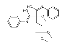 2-(3,3-dimethoxybutyl)-2-methoxy-N,N'-diphenylpropanediamide结构式